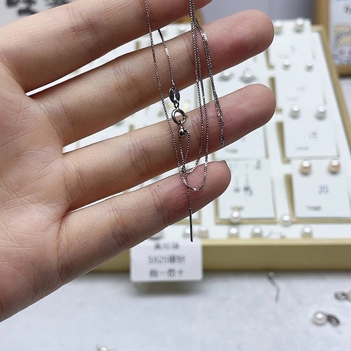 淡水珍珠项链银S925镶嵌大***?