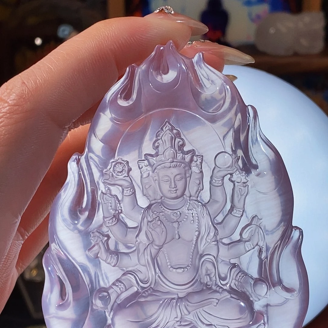 水晶颈饰未镶嵌摆件