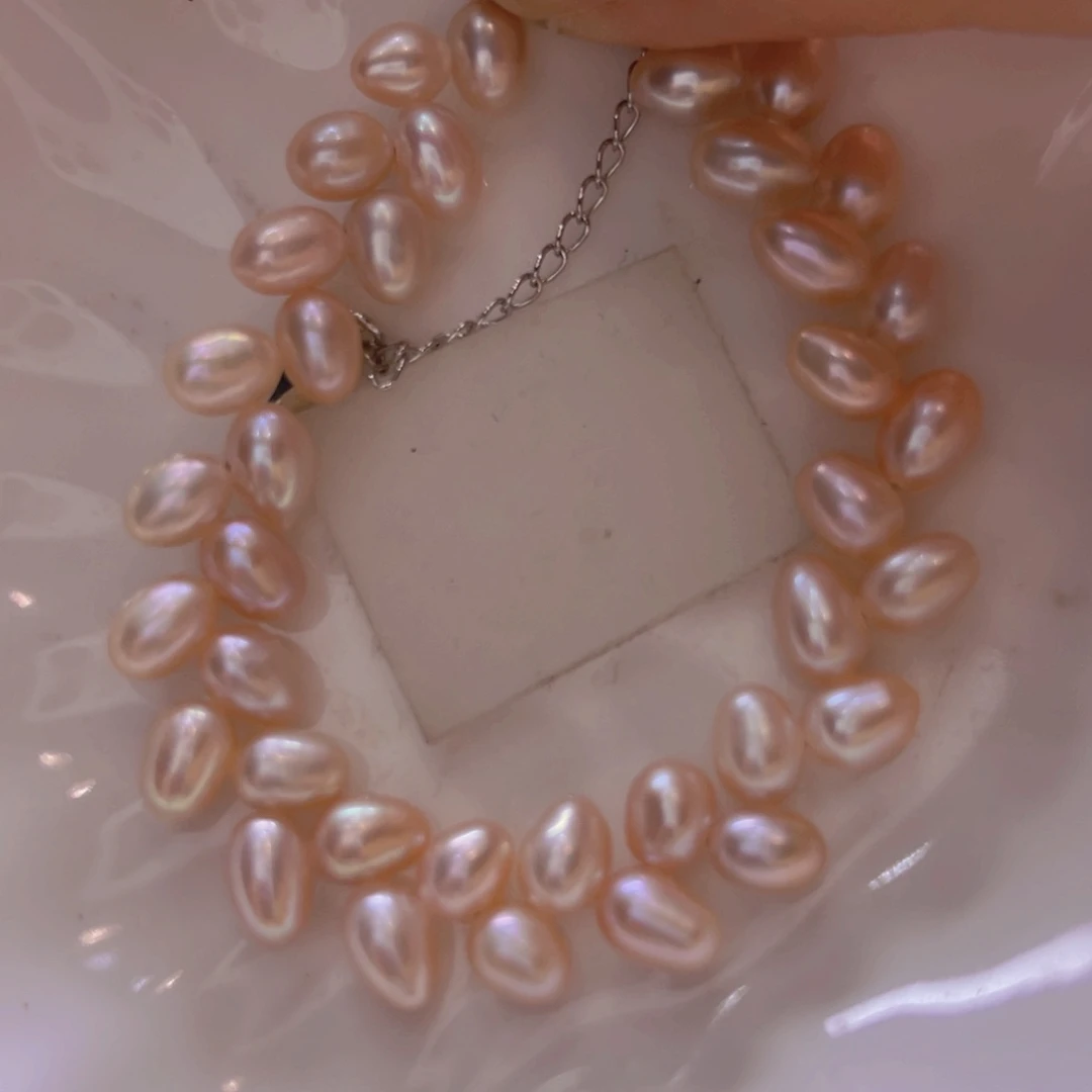 淡水珍珠手绳合金