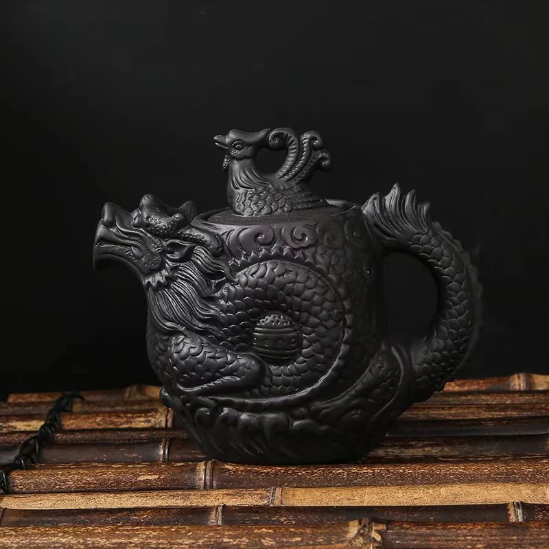 家用黑色龙壶礼盒