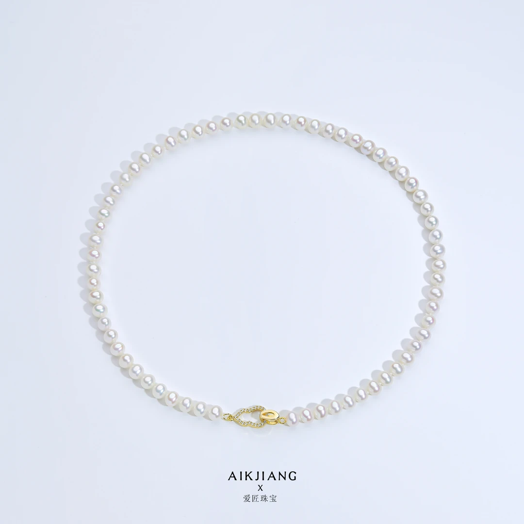 AIKJIANG/爱匠【新粉福力】本店招牌福禄珍珠项链6-7mm赠珍珠手镯