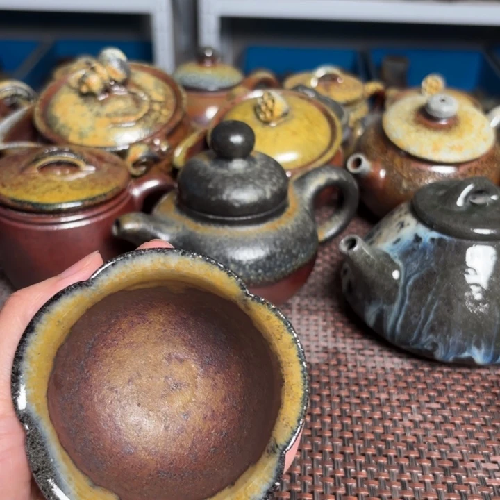 茶壶紫砂花瓣小杯80