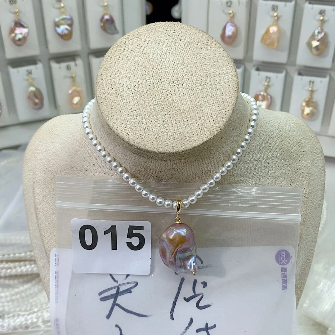 淡水珍珠颈饰合金