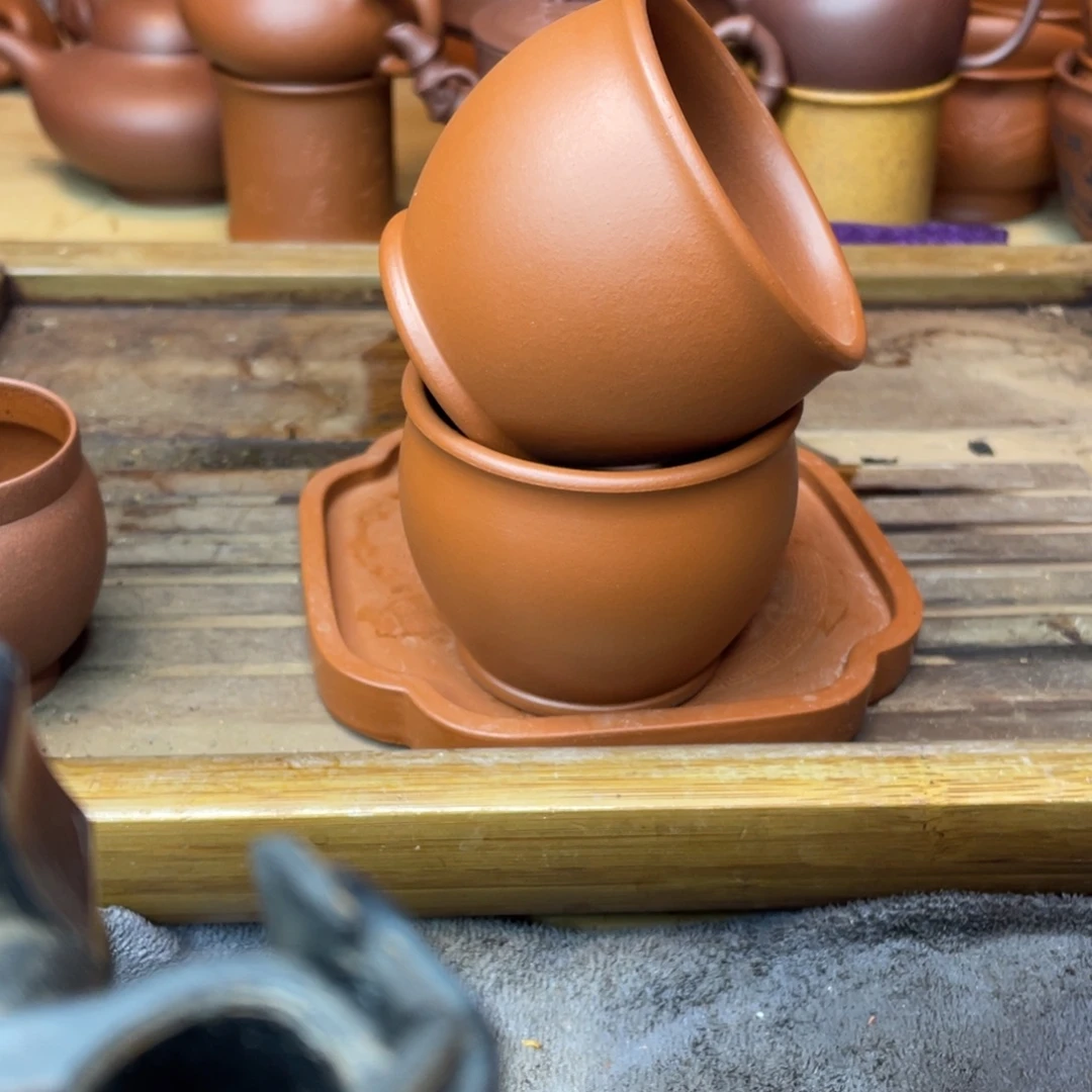 茶壶紫砂原矿赵庄朱泥试料子