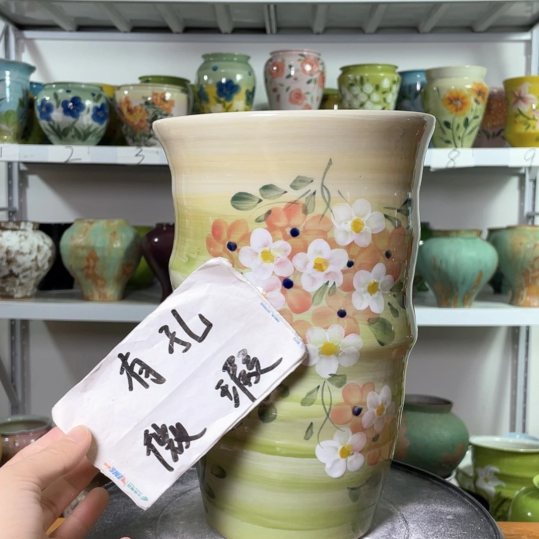 景德镇陶瓷花盆花器暇256