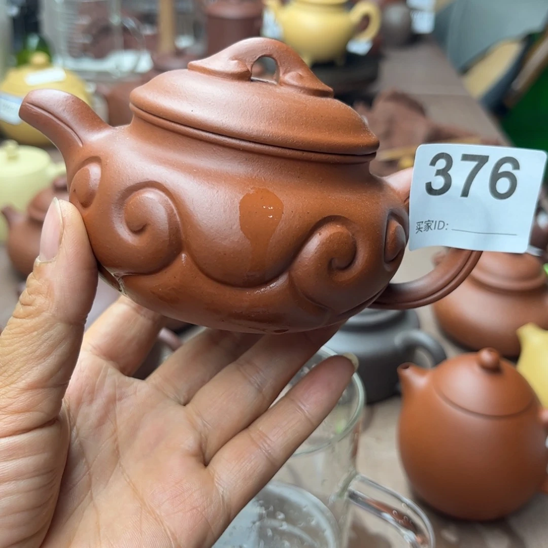 紫砂茶壶小红泥半手200cc