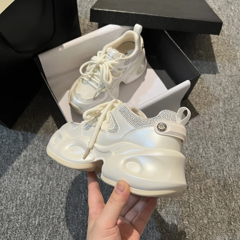 断码特价满钻真皮老爹鞋2025新款爆款韩版增高松糕鞋休闲鞋79010