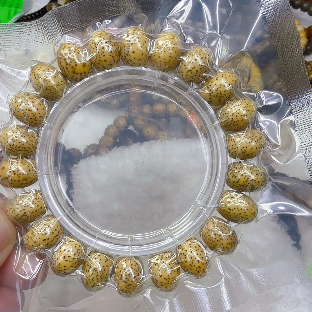 手串星月菩提36荣耀黄星月菩提单圈苹果园1.4