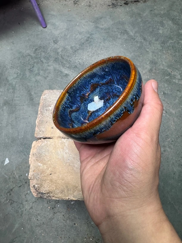 高端茶器 主人杯 盘龙曜变 钵