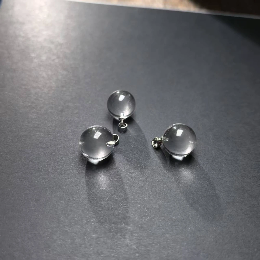 【书记甄选】天然白水晶吊坠 多样性发一件 约12mm 7322OS