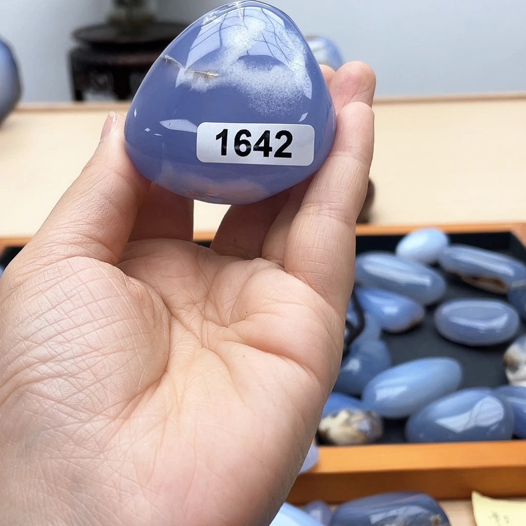 玛瑙/玉髓蓝玉髓未镶嵌