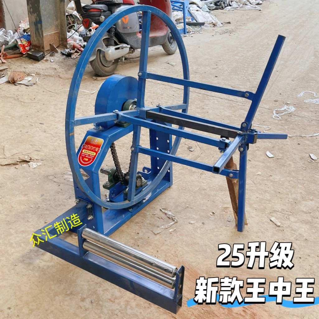 新款加强型滴灌带回收机主管毛管两用型卷管机毛管主管一体回收机