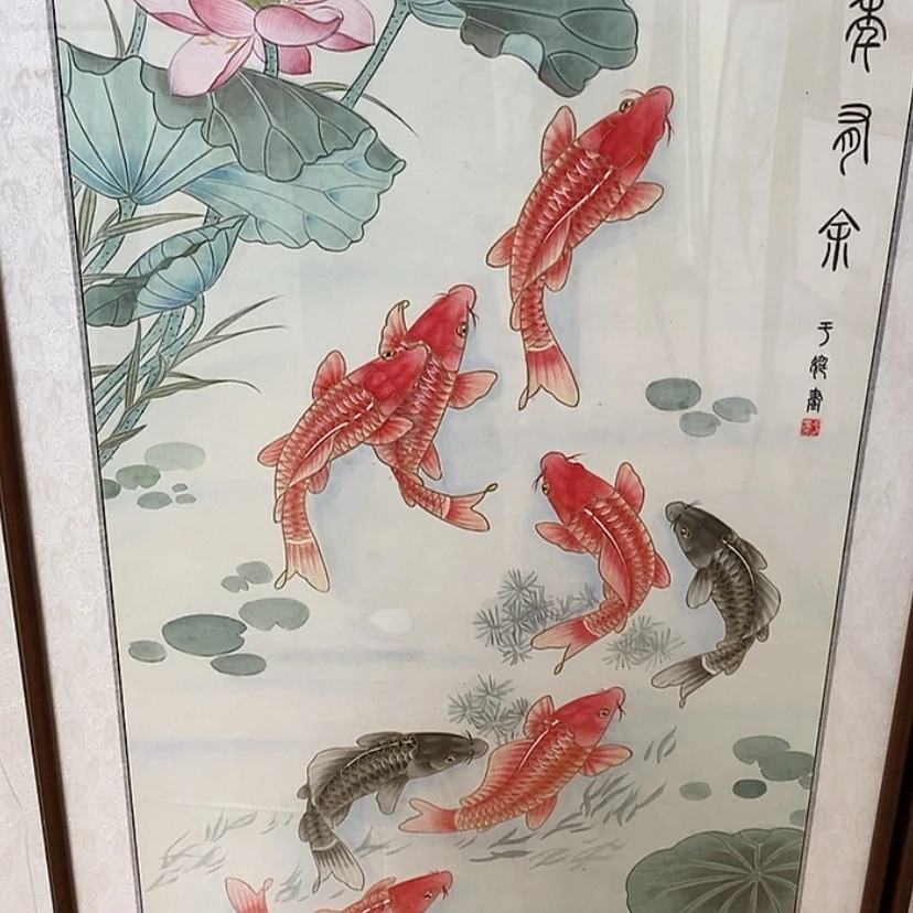 【闪购商品】国画手绘国画工笔带框122.65