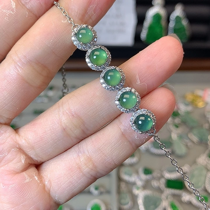 翡翠未镶嵌手链手链