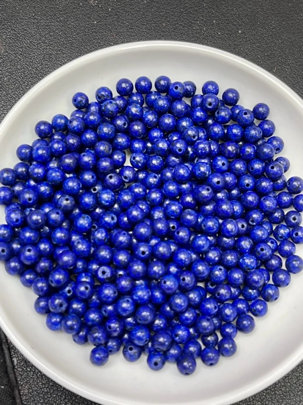 天然珠宝玉石 青金石散珠Y1513 4MM 108颗（赠弹力绳）