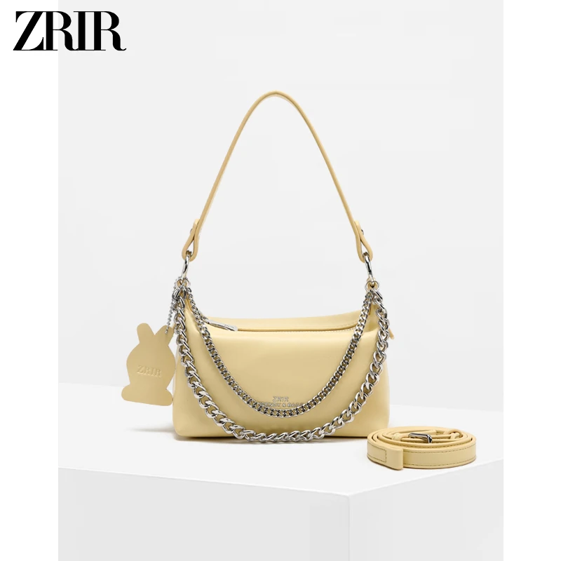 【刘叮当甄选】/轻奢百搭时尚腋下包单肩斜挎包Z-3089黄