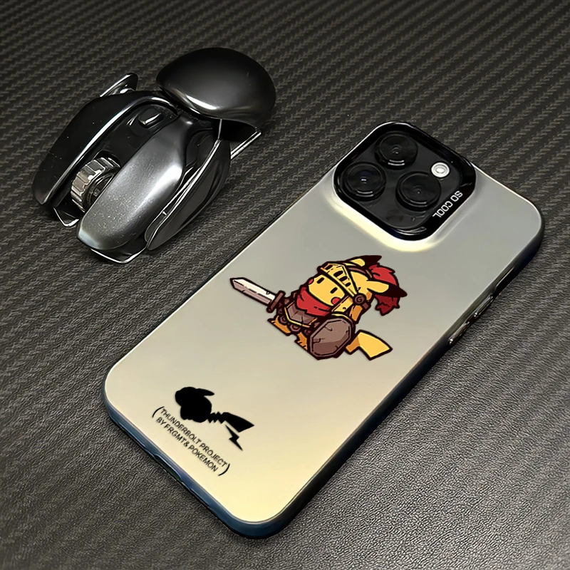皮卡丘适用iPhone16手机壳苹果15防摔14Promax创意13套12磨砂11潮