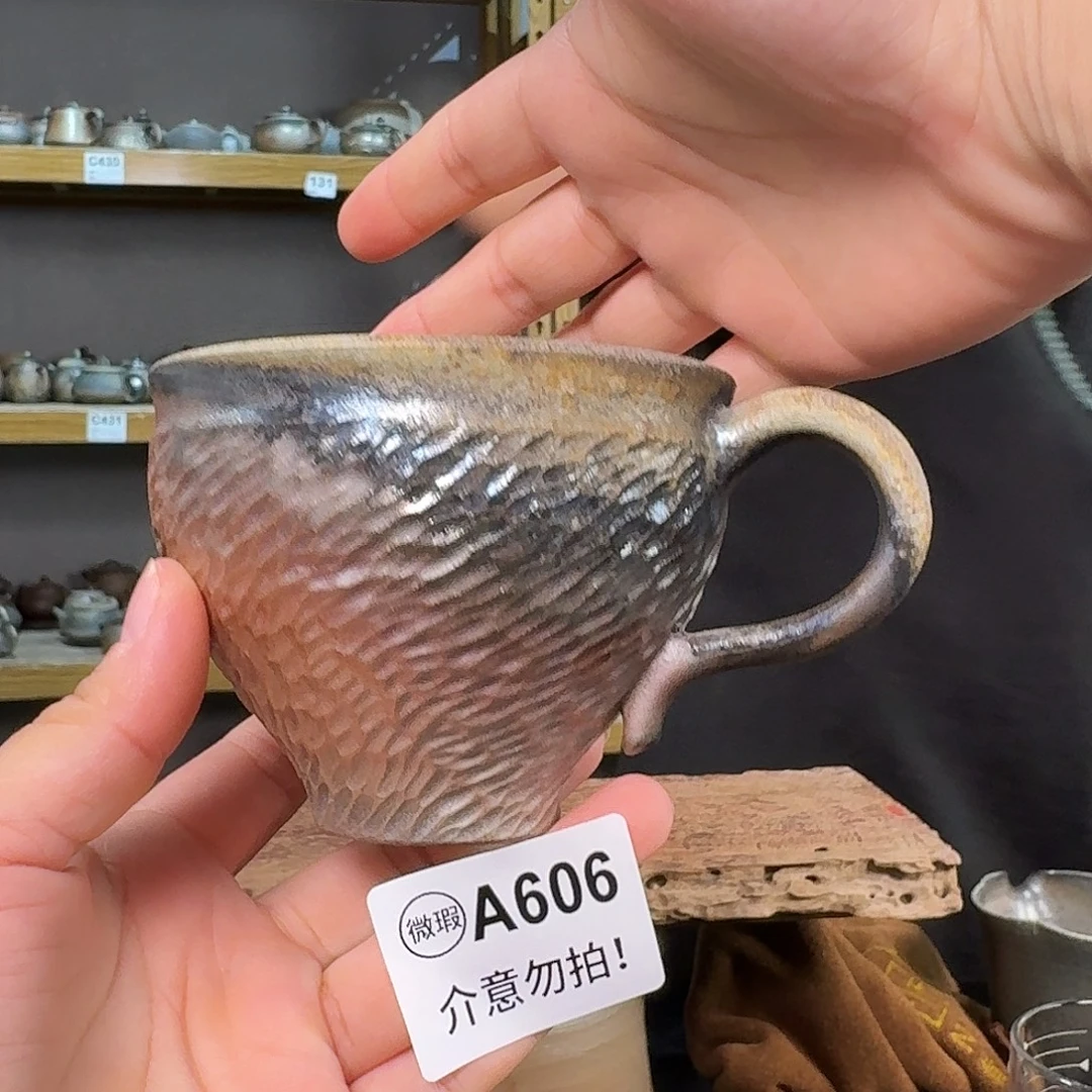 坭兴陶柴烧全手工原矿泥料杯