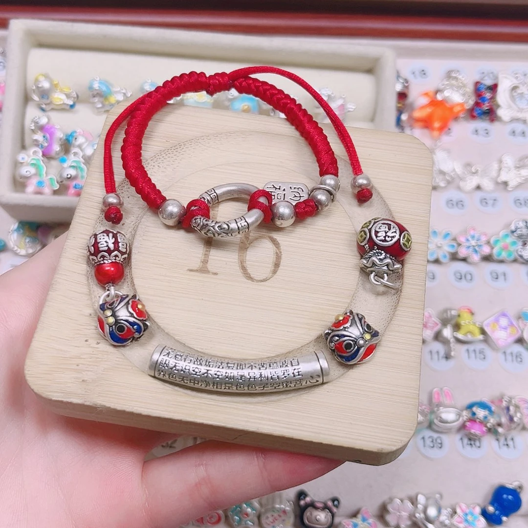 非金属足银银手链