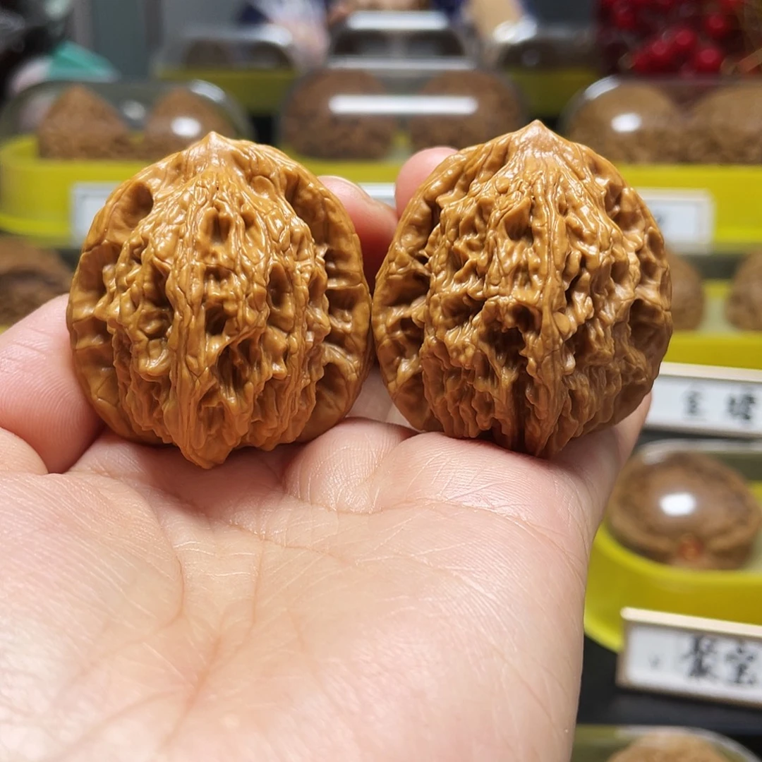 文玩核桃把件虎头40全品4899888