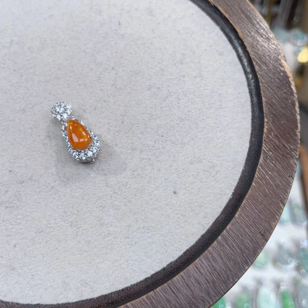 翡翠银S925镶嵌颈饰