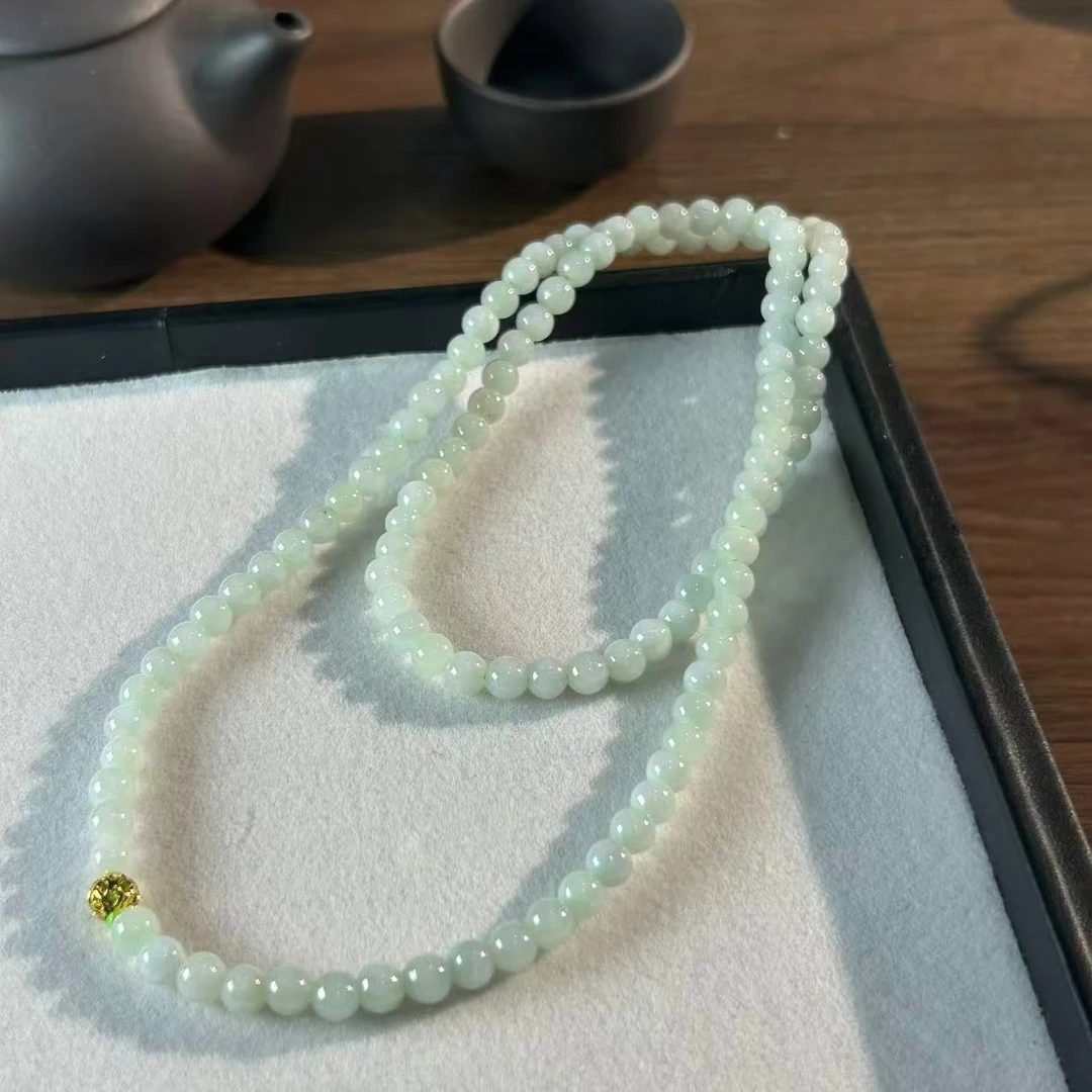 【睿泽赏宝】翡翠珠链多样性发一有瑕 5mm MYF0250