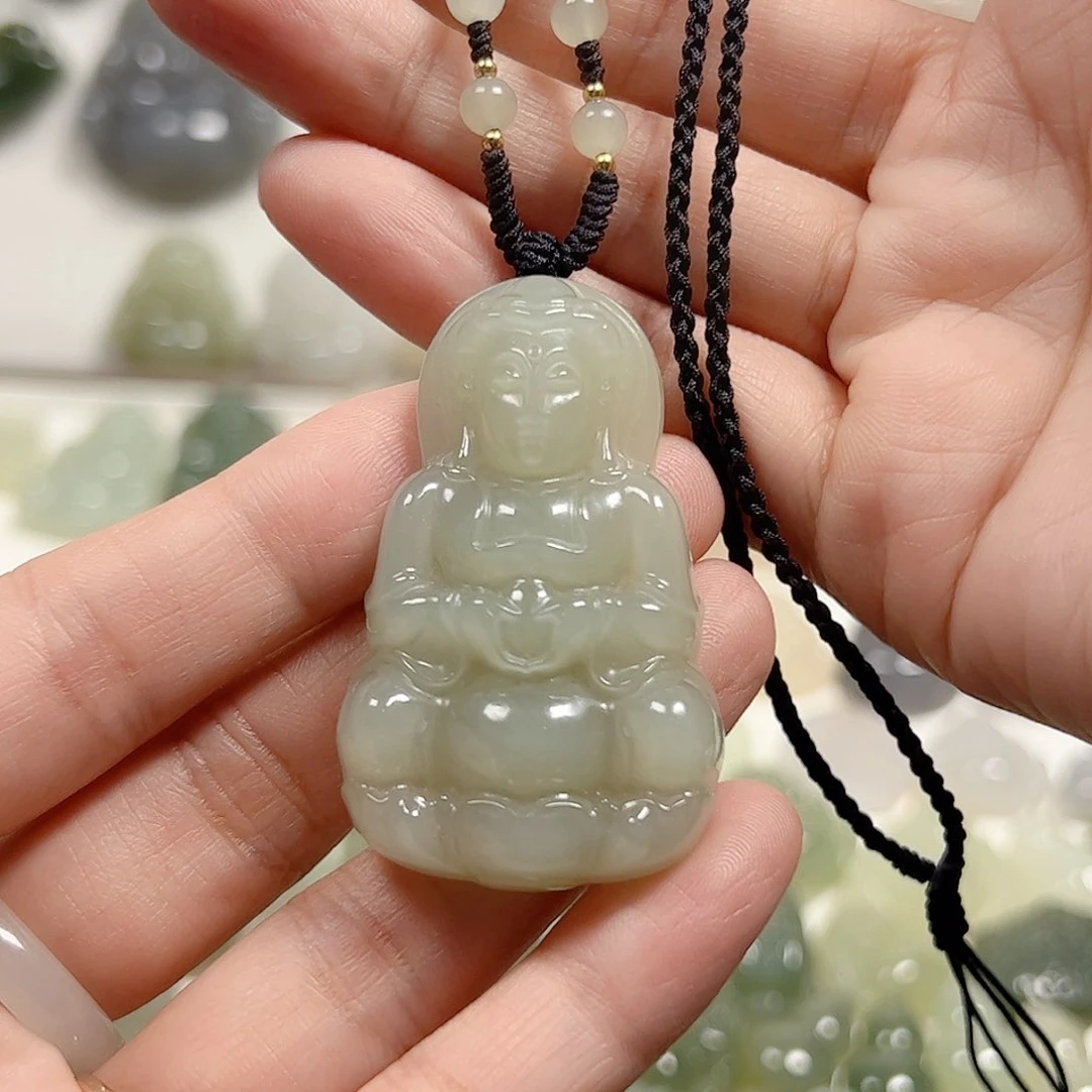 颈饰未镶嵌和田玉逗***子
