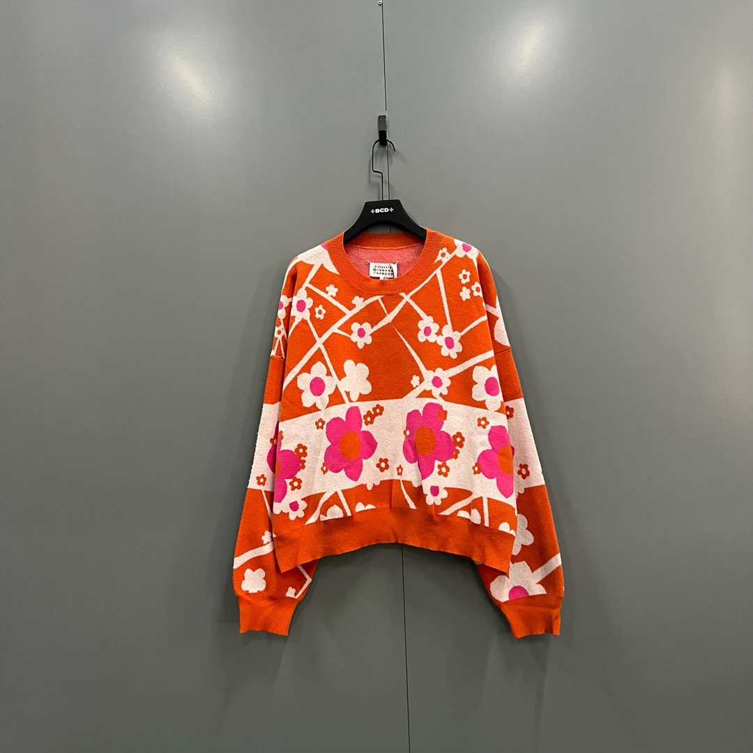 未使用 Maison Margiela/梅森马吉拉 zz50 花卉针织衫 S码/020319