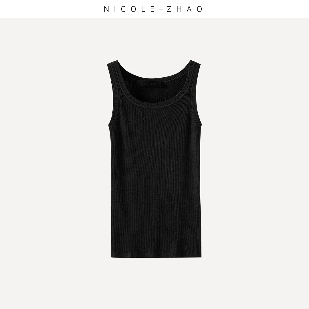 NZ0272【贵姐NICOLE】高端设计师款修身显瘦内搭背心白色百搭打底