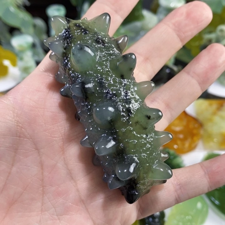 未镶嵌岫玉手把件