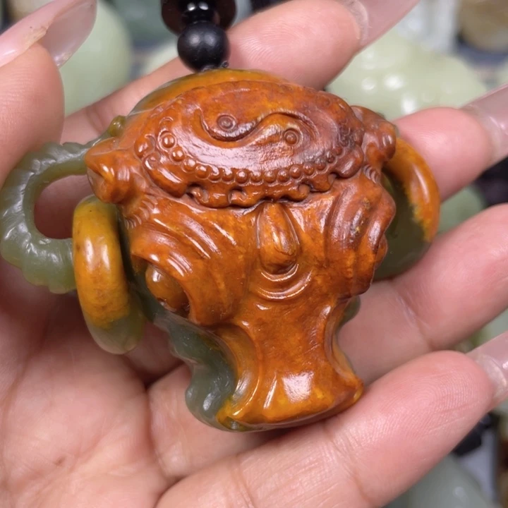 和田玉未镶嵌挂件