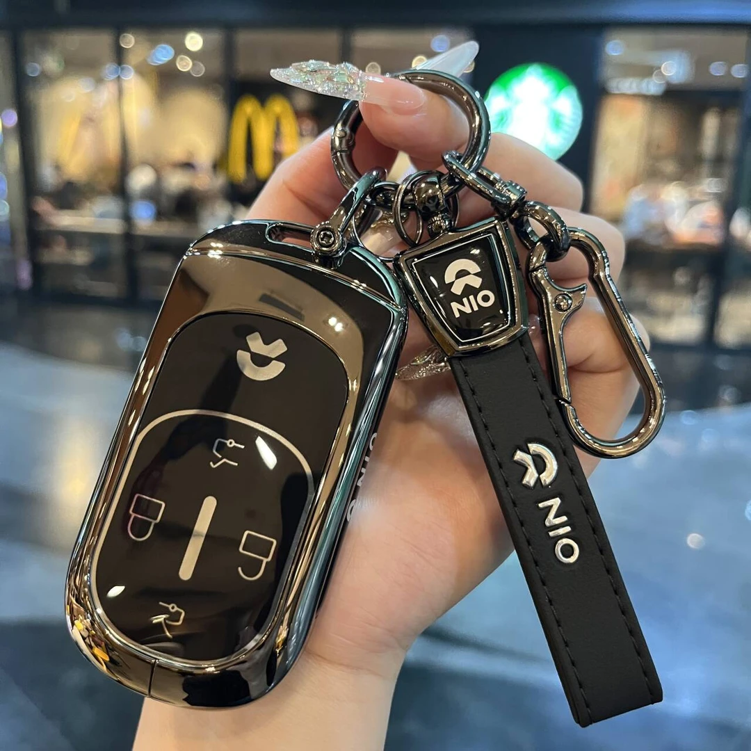适用25款蔚来ET9钥匙套100kWh签名版扣行政豪华高档金属壳包男女