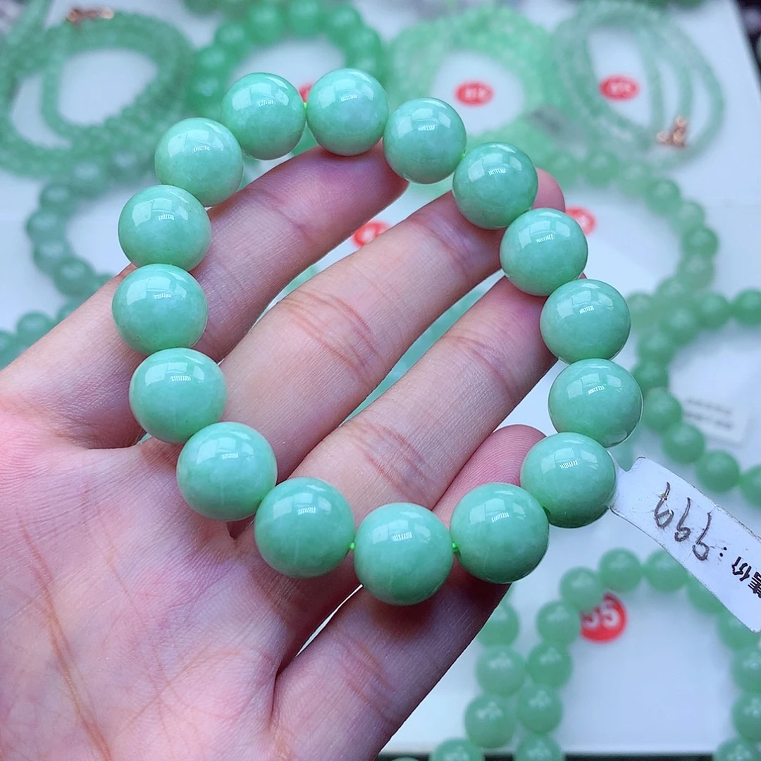 翡翠未镶嵌毛衣链卡12.6