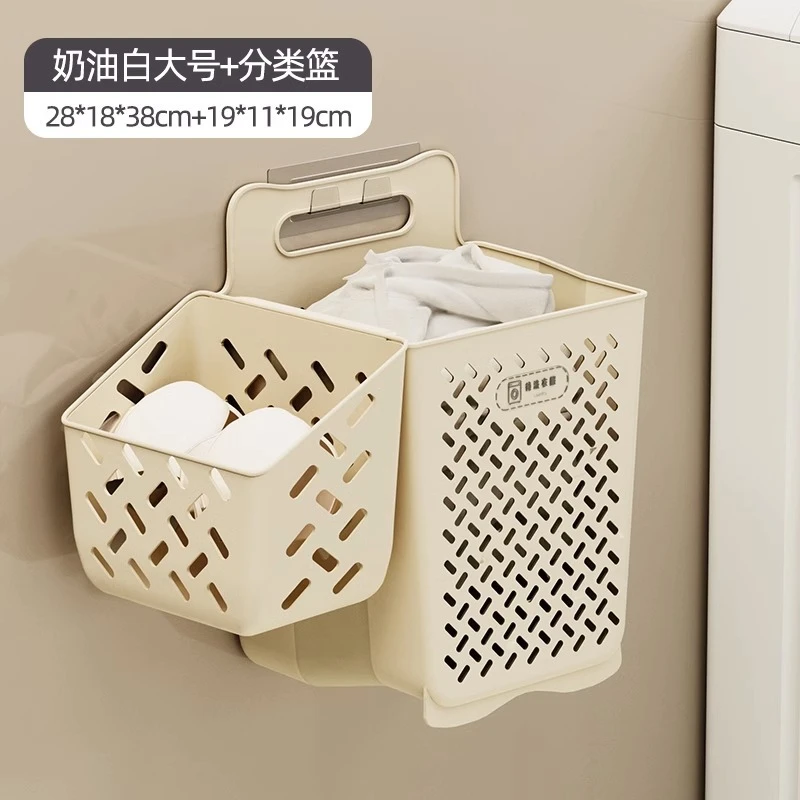 脏衣篓可折叠家用洗衣篮筐壁挂卫生间浴室神器放脏衣服收纳置物架