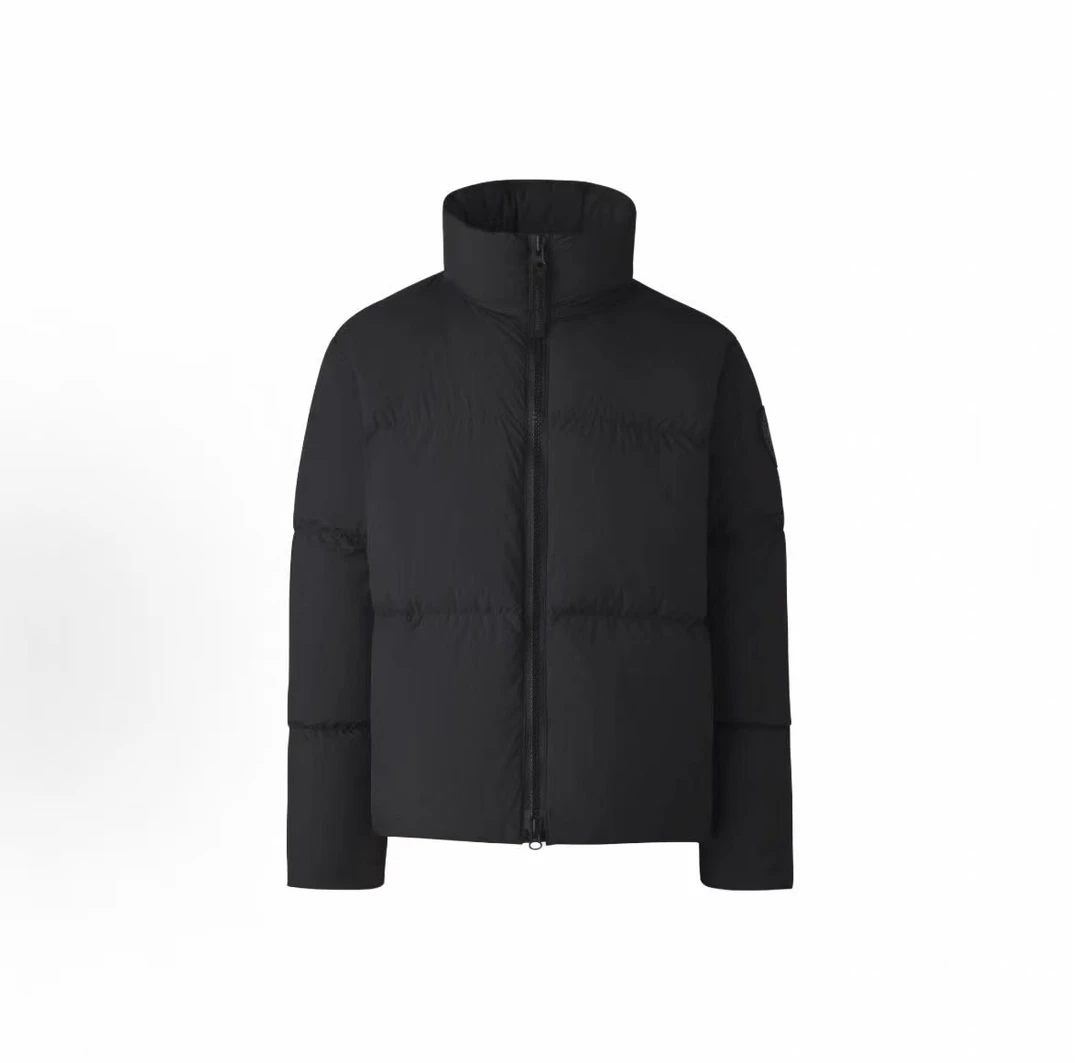 未使用 CANADA GOOSE Lawrence系列黑标立领泡芙短款羽绒服2802MB