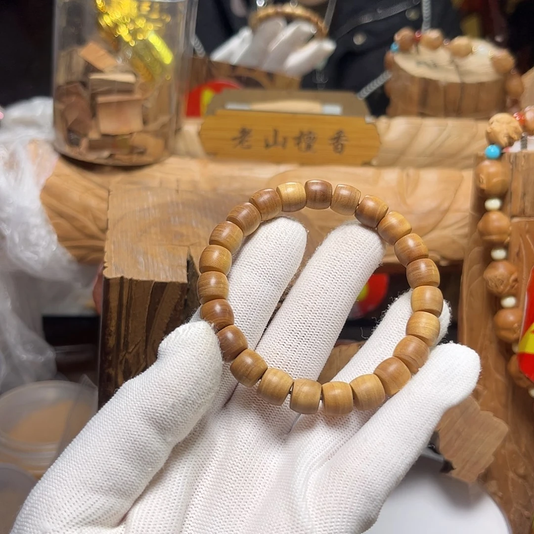 檀香木无事牌手串