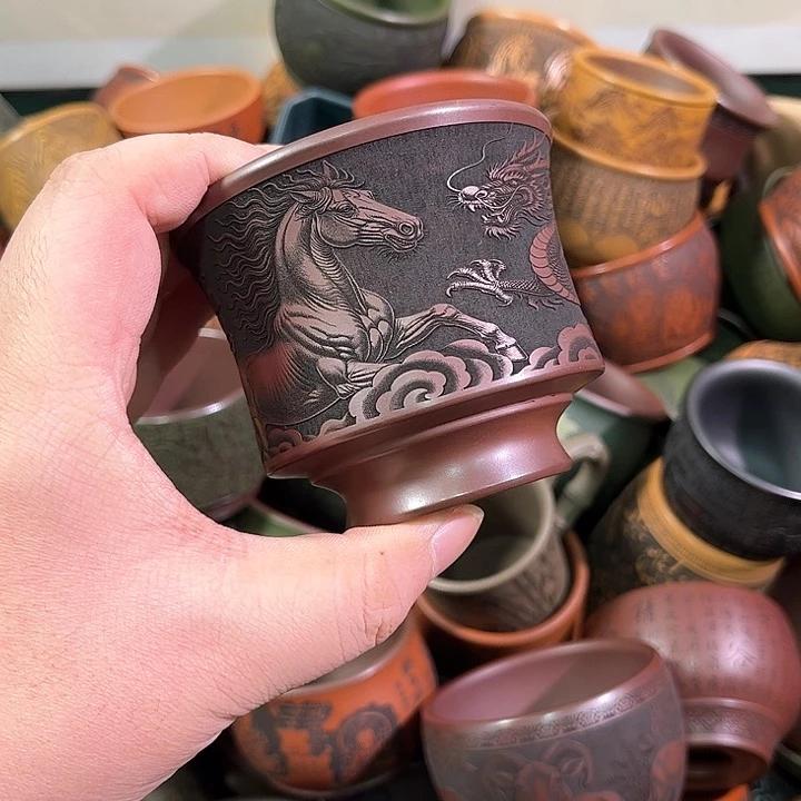 茶杯紫砂全手工紫砂主任杯