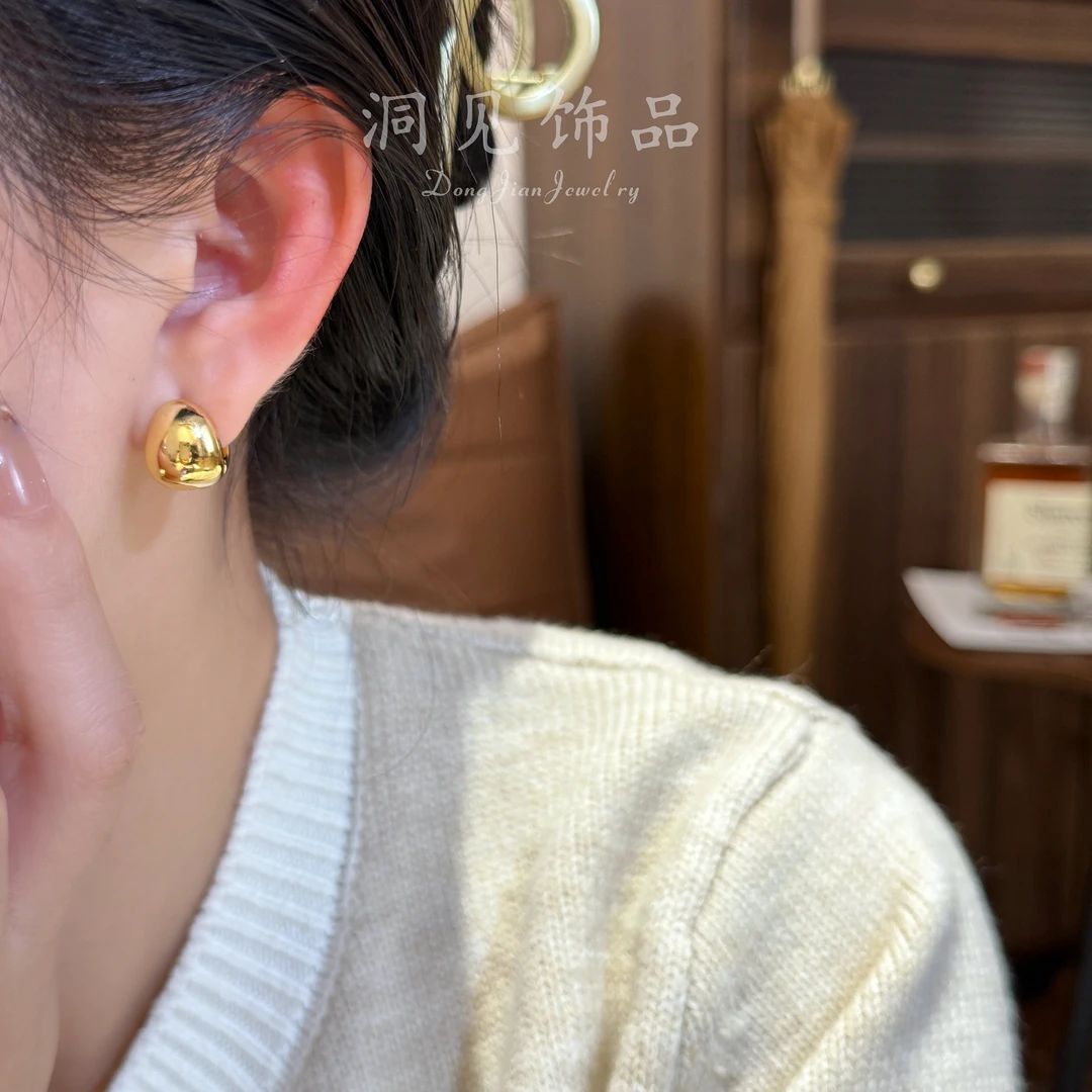 【洞见】秋冬冷淡风小众金色耳扣轻奢简约百搭ES1467