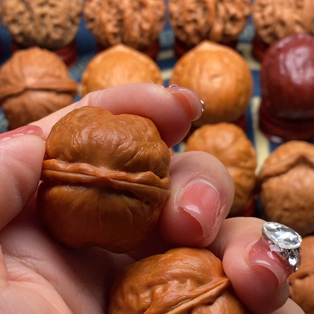 文玩核桃把件渔****?精品小手捻