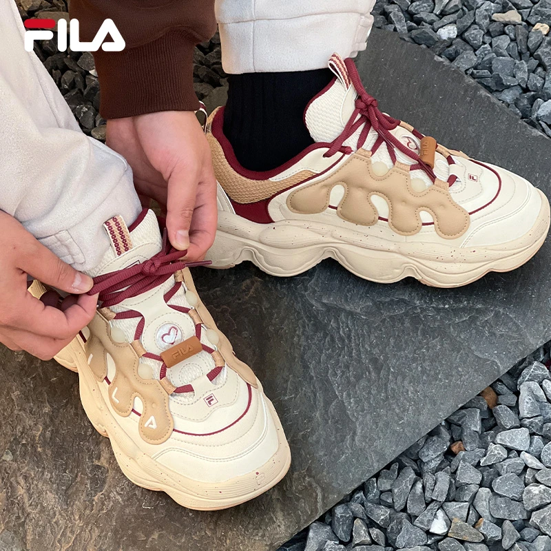 Fila/斐乐【豌豆鞋】春季新款男士限定款增高复古老爹鞋F12M512144F