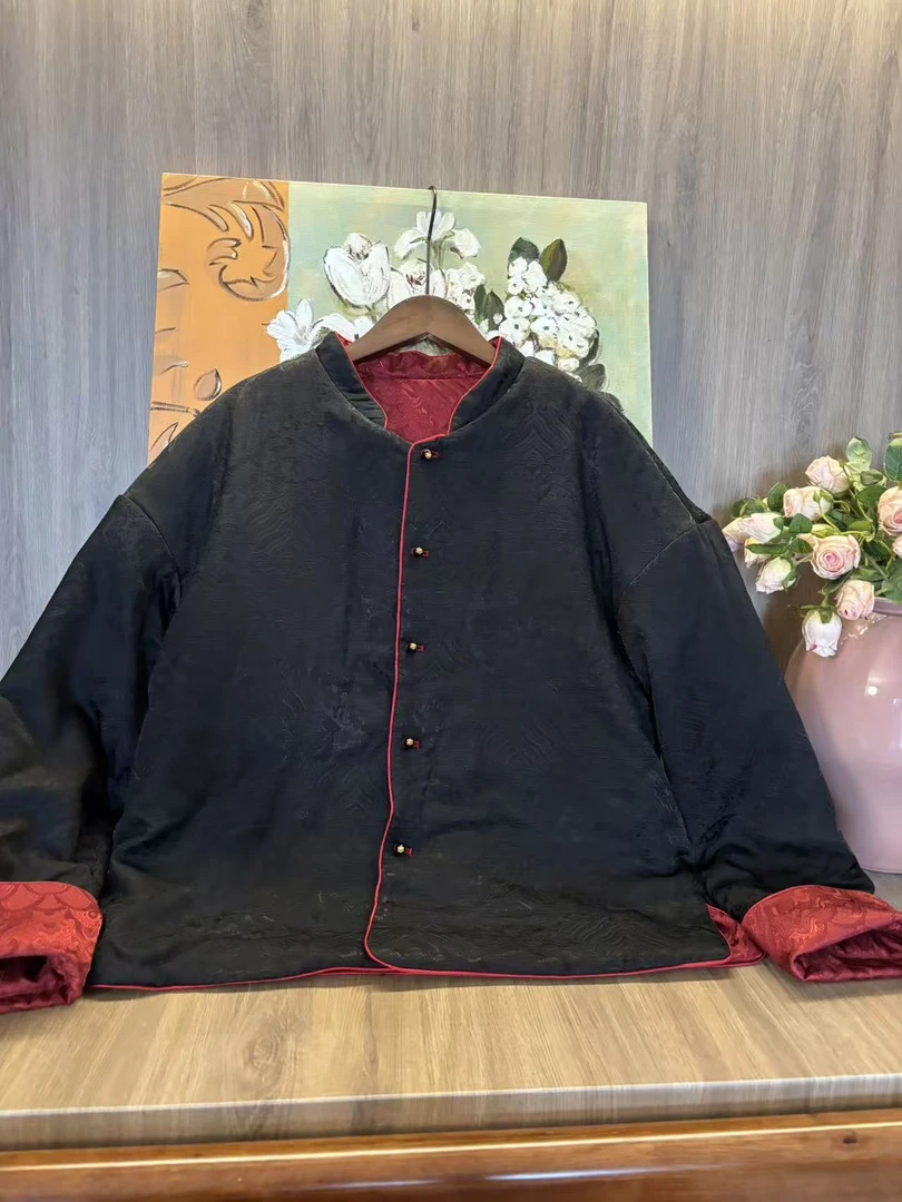 水如画【墨染】重工系列秋冬新中式国风立领加厚双穿保暖外套上衣