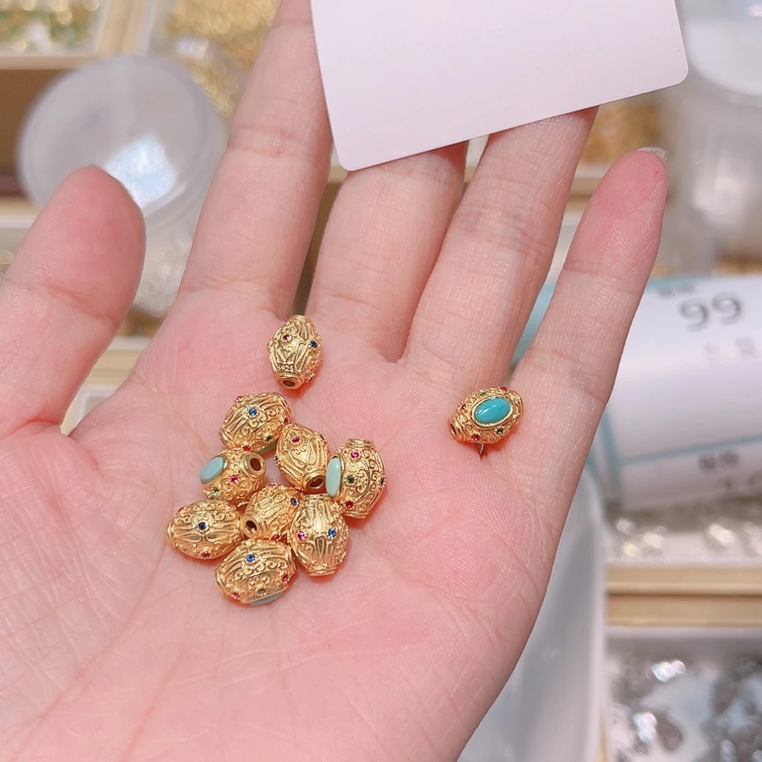 水晶珠宝半成品银S925镶嵌98 。