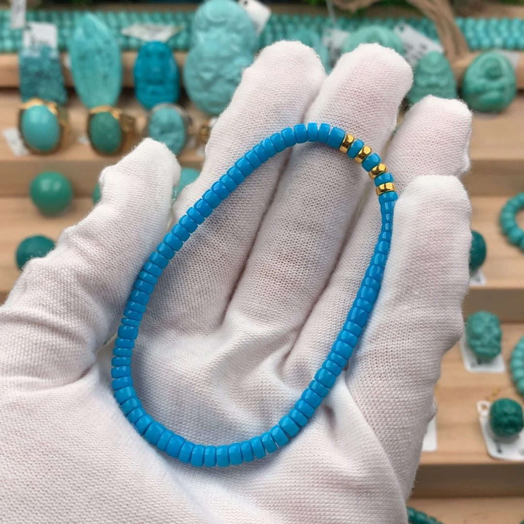 绿松石配饰足金镶嵌4.0