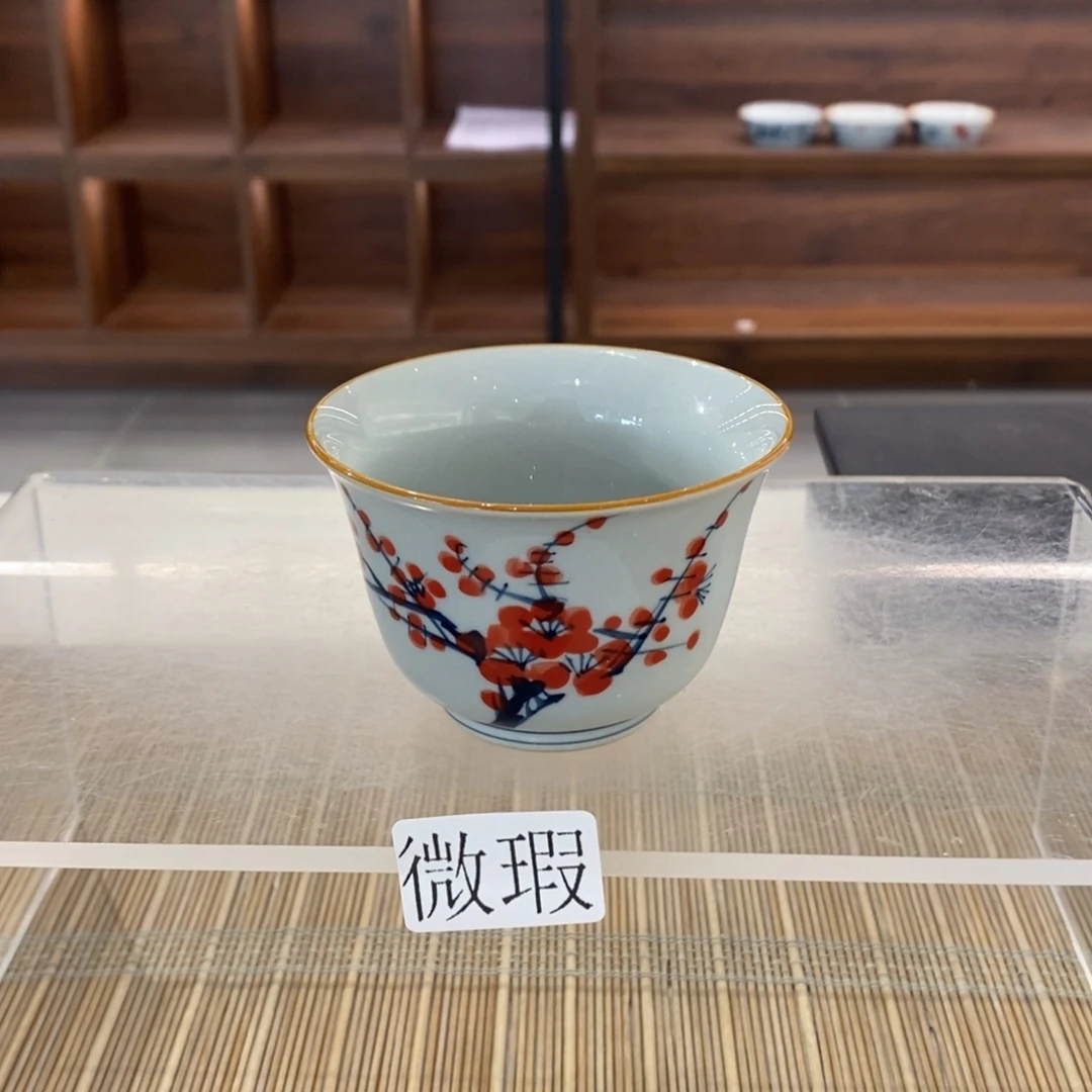 釉下彩老陶泥手工绘制