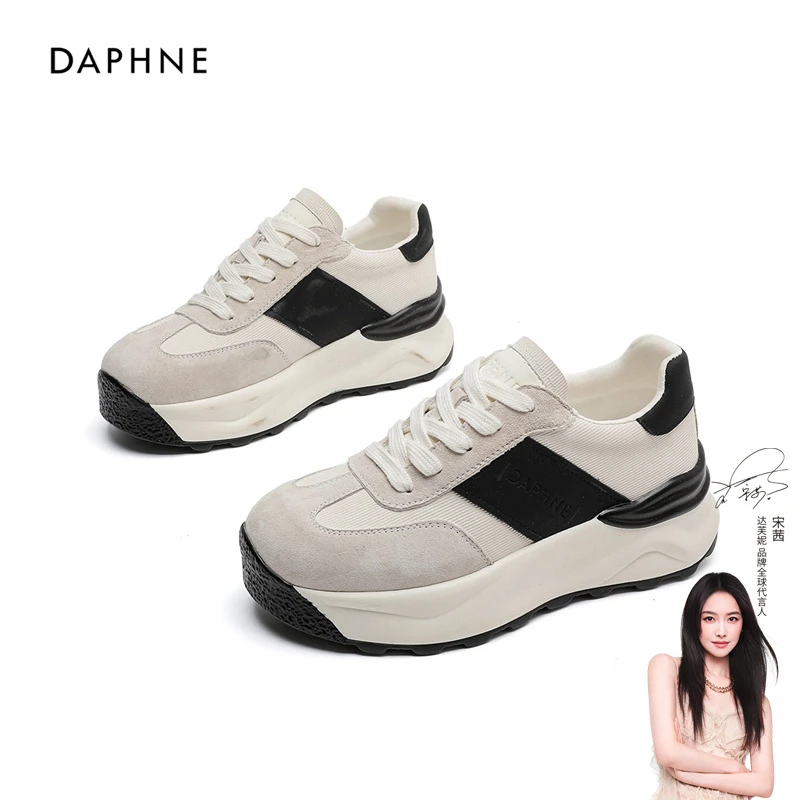 Daphne/达芙妮阿甘鞋女2025新款夏季厚底百搭爆款超火跑步运动鞋
