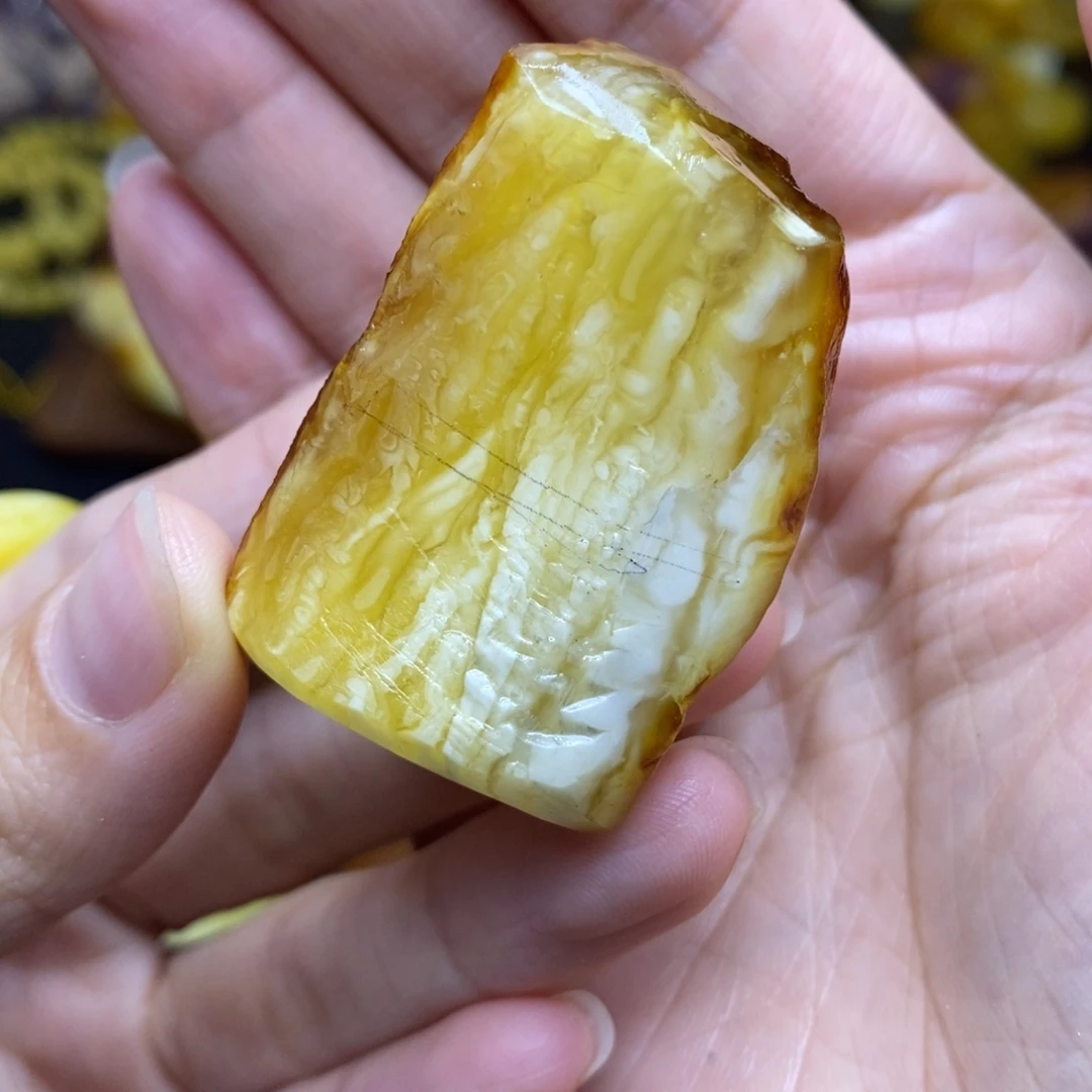 定制琥珀未镶嵌逍***游胖