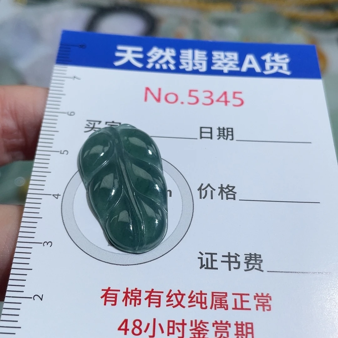 翡翠未镶嵌挂件5345