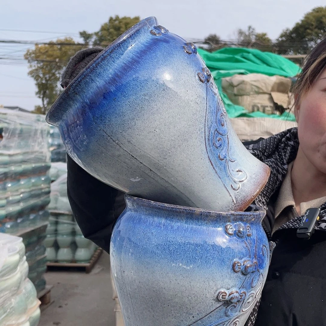 红陶王嫂花盆0217-951