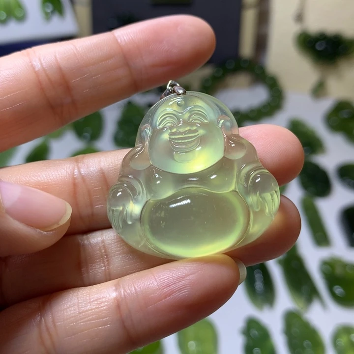 岫玉颈饰未镶嵌吊坠