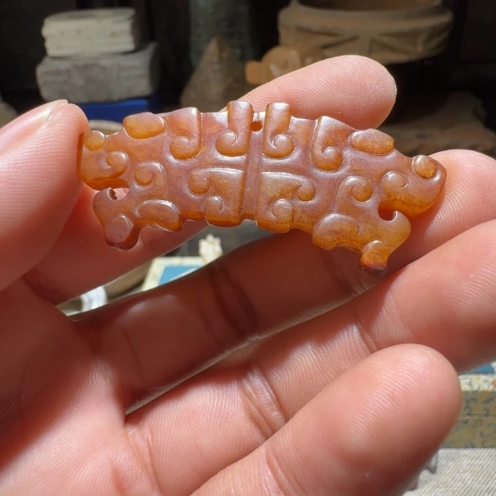 和田玉(糖玉)颈饰未镶嵌彭***青